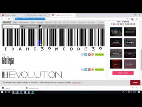 Tutorial membuat barcode bagi pemula dengan menggunakan ms.word dan ms.excel. 