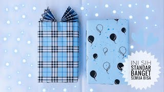 Cara membuat bungkus kado bentuk baju mudah dan sederhana | Simple gift wrapping. 